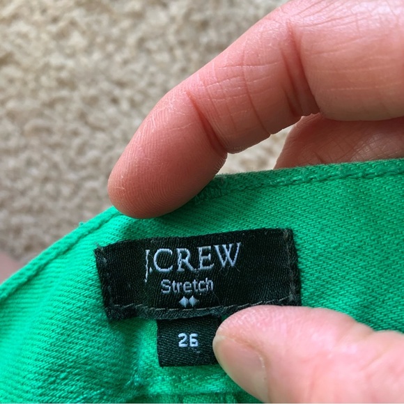 J. Crew Matchstick Kelly Green Jeans - Sz 26 - Picture 8 of 10